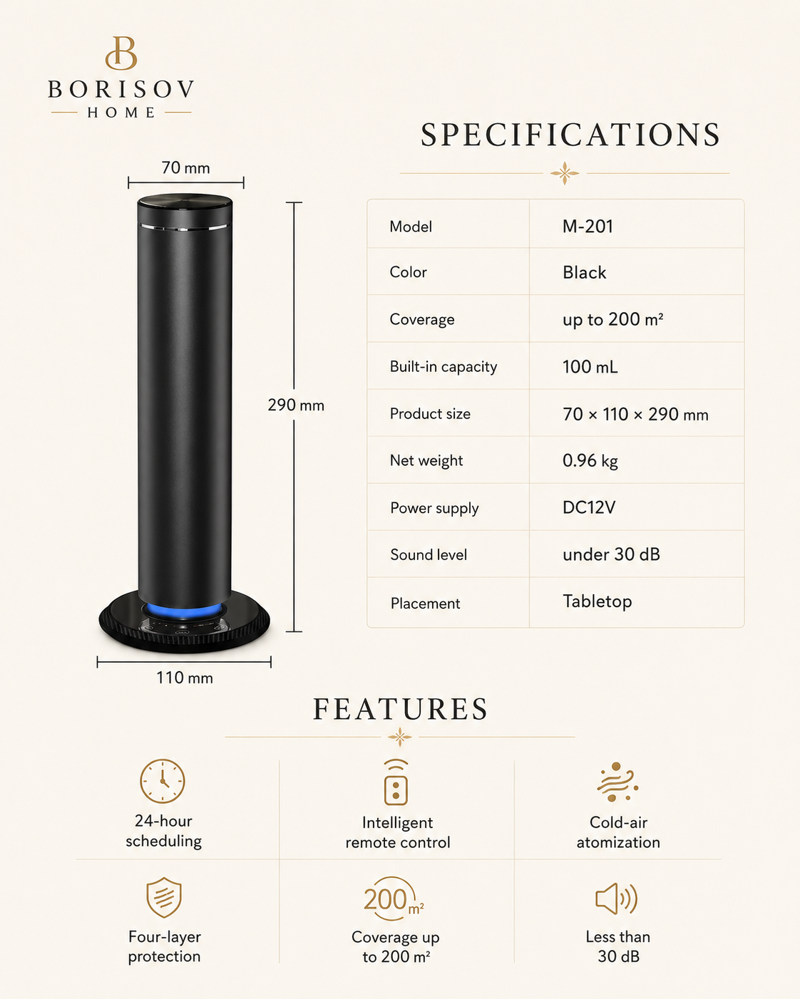 Aura Waterless Aroma Diffuser Set — 6 Scents Included